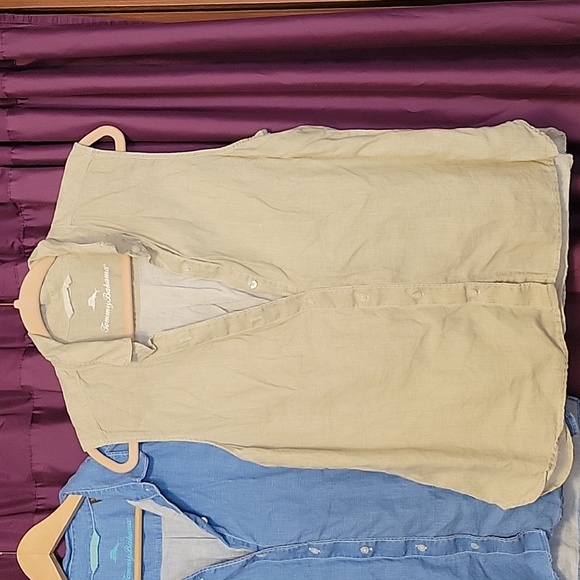 Tommy Bahama 100% Linen Tops Size Large - Picture 3 of 7
